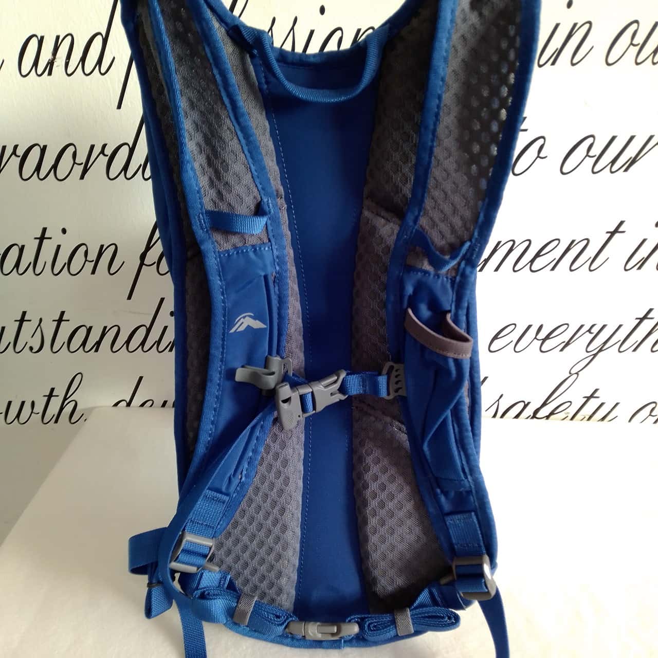 Mens Macpac AMP H20, Water Back Pack, Blue/Grey, Without Water Bladder. (s)