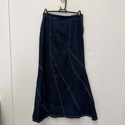 Decjuba Denim Maxi Skirt - Size 12 