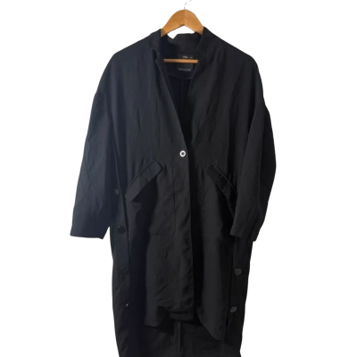 C/MEO Collective Womens  Size 12 Midi Dress Black  