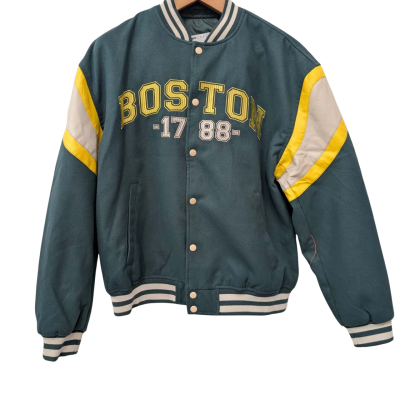 Asos Design Mens Green Boston Jacket