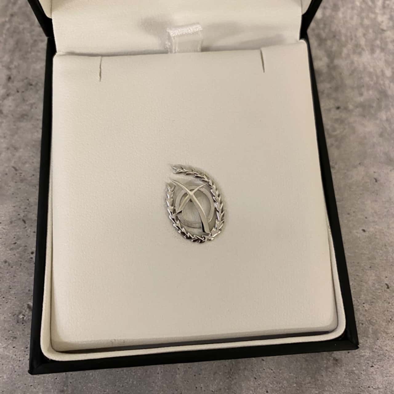 Daniel Bentley Sterling Silver Lapel Pin, in Sterling Silver, Designer