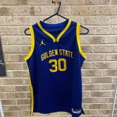 NBA Mens Stephen Curry Golden State Warriors Jordan Brand Statement Edition Swingman Jersey Size XL 