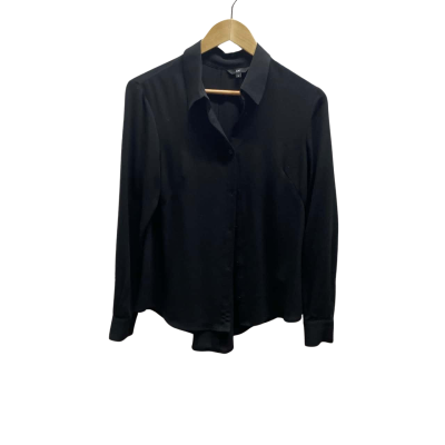 Cue Womens  Size 10 Black  Blouse