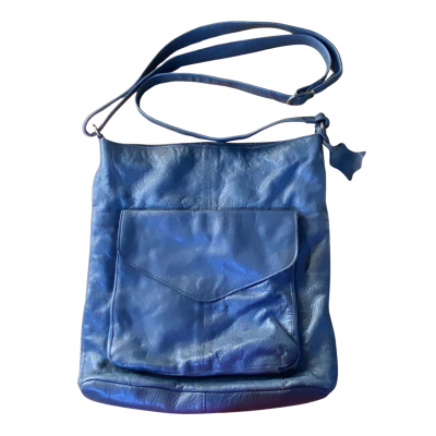 Rugged Hide Emily Women’s Cross Body Leather Bag Blue 