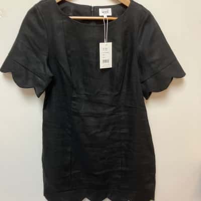 Seed Heritage Womens  Size 12 Casual Dress Black  