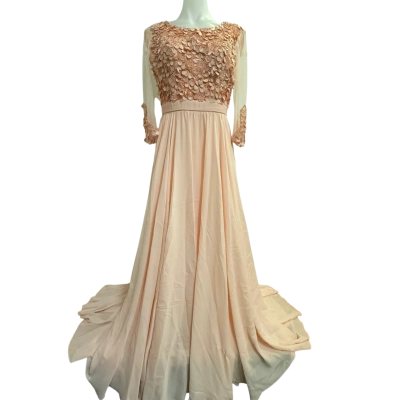  Womens  Size 8 Formal Dress Peach 