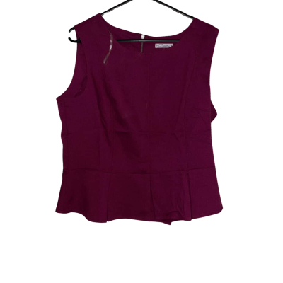 Hot Options Women's Size 16 Peplum Magenta