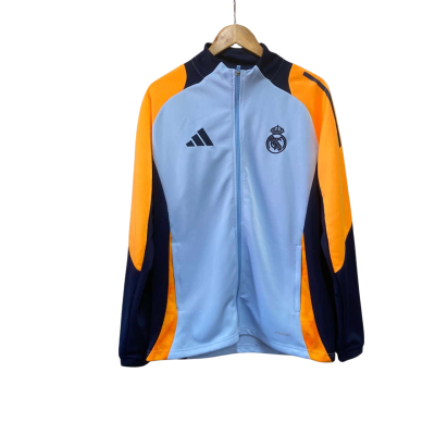 Adidas Mens  Size L Front Zip Jacket Blue / Orange 