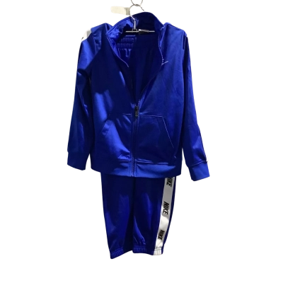 Nike Kids  Size 6 / 7 Track Suit 2 Piece Blue / White NWOT