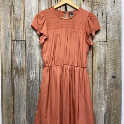 Forever New Womens  Size 8 copper coloured dress 