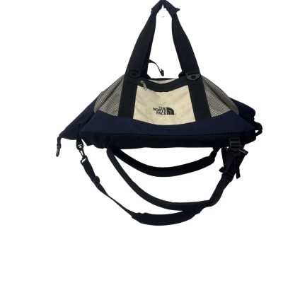 The North Face Cream / Navy Blue large overnight bag with back pack function 