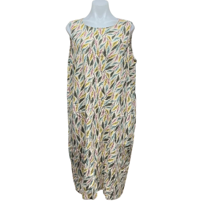 Capture Womens Size 16 Midi Dress Multicoloured / Pattern 