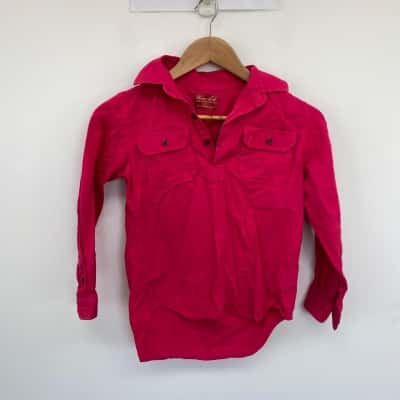 Thomas Cook Pink Cotton Long SLeeve Shirt  Size 8 