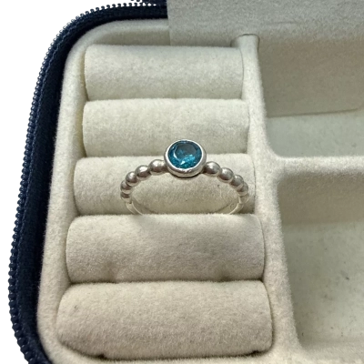 925 silver blue stone  Ring size 54