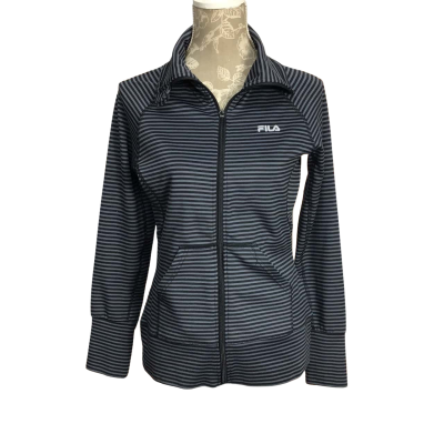 Fila Womens  Size S Striped Exercise Jacket