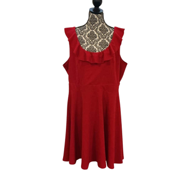 City Chic Womens  Size L Casual Dress Red 