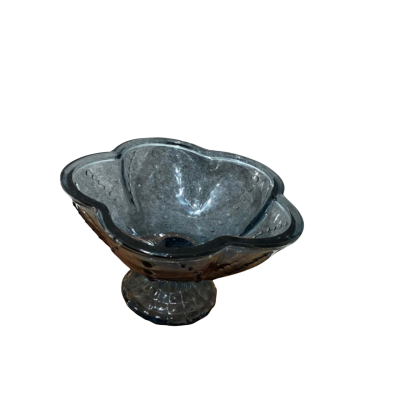 Vintage Indiana Glass Harvest Grape compote Bowl 