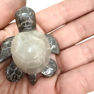 Hand Carved Marble Stone Sea Turtle