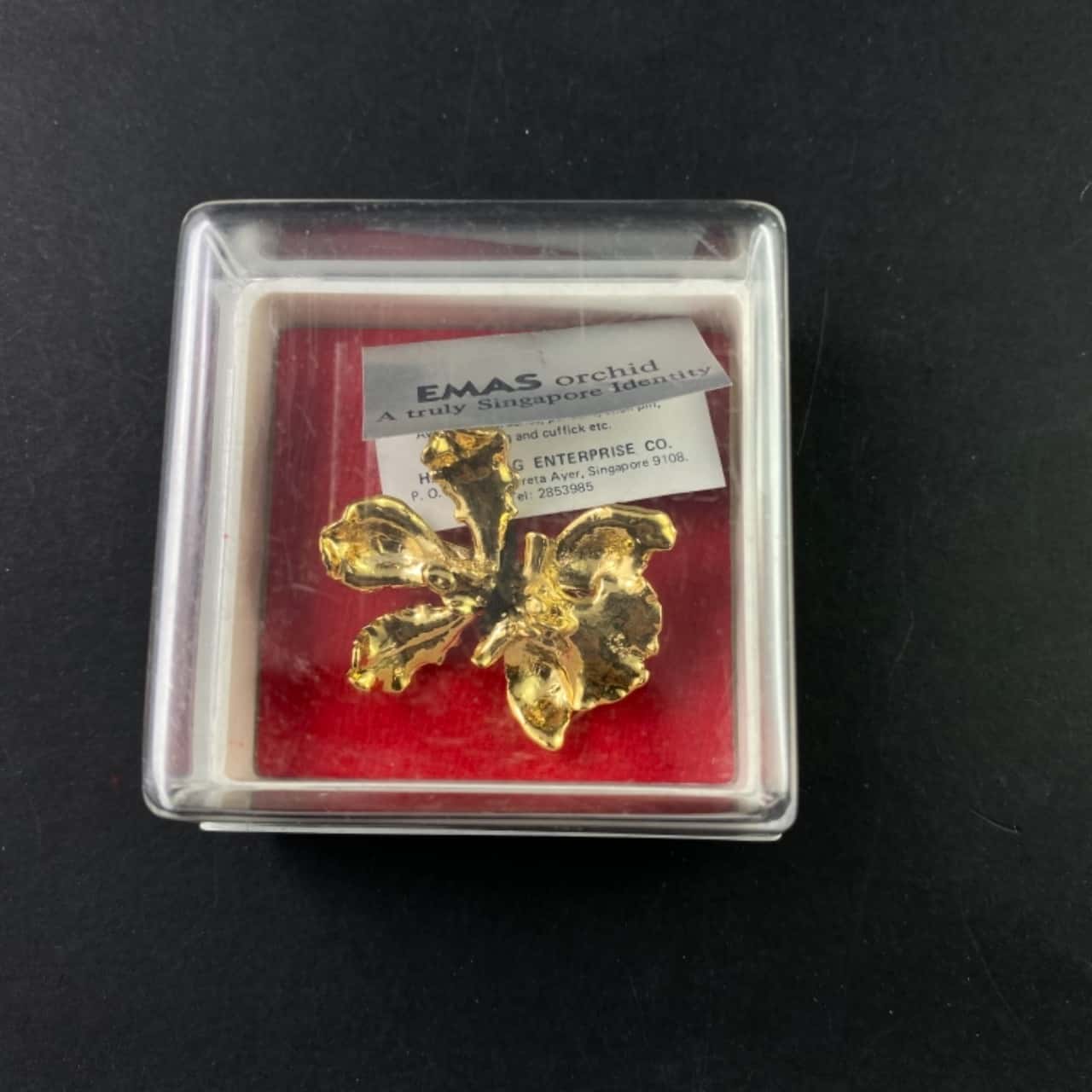 EMAS Singapore orchid Womens Brooch (s)