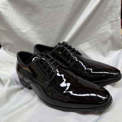 AQUILA Black Shiny Dress Shoes 