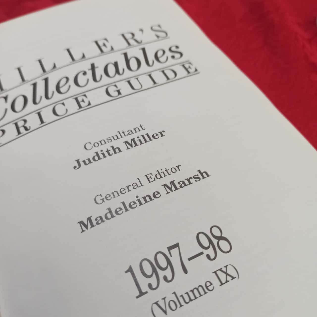 Millers Collectables Price Guide 199798 Volume IX Hardcover 1997