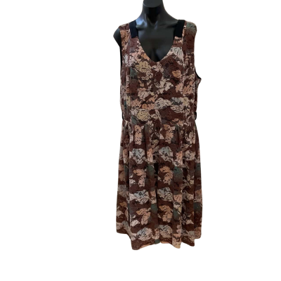 City Chic Womens  Size XL Cocktail Dress Brown / Floral 