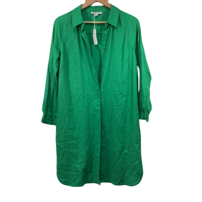 BNWT Suzannegrae Button Up Top / Long Sleeve Shirt Green Size 6 