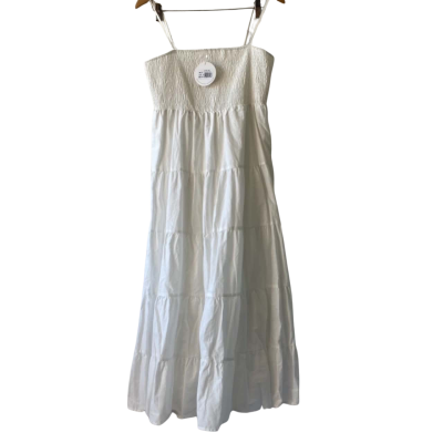 Ally Fashion Womens  Size 14 Midi Dress White 