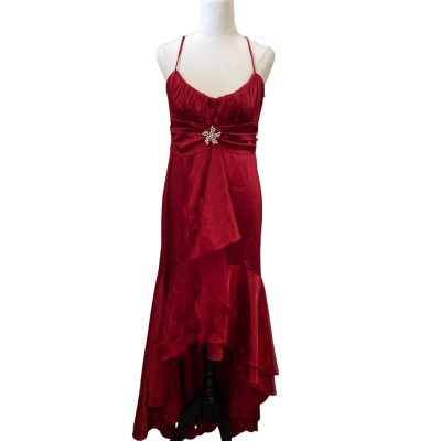  Mr K Womens  Size 12 Shoestring Strap Dress Red NWT