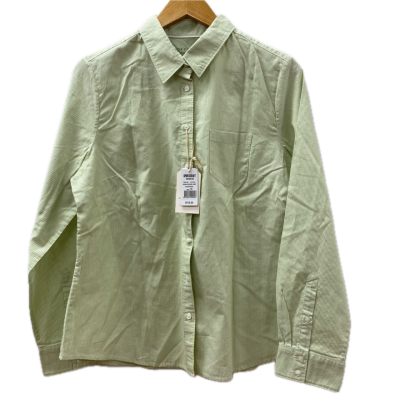 Sportscraft Womens Shirt Size 14 Green /  Striped 
