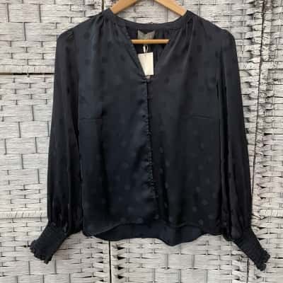 Tokito Womens  Size 8 Long Sleeve Shirt Blue 