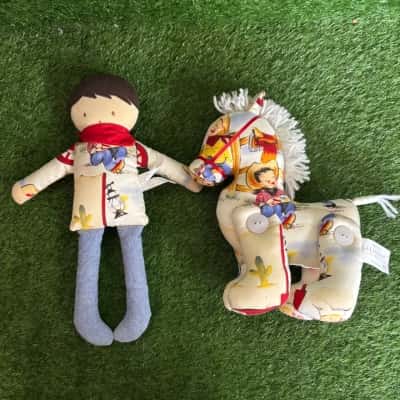 Alimrose Designs Soft Boy & Horse Toys 