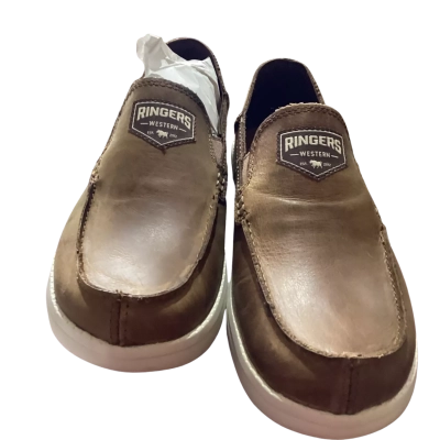 Ringers Western Mens  Size 9 Brown Slip Ons