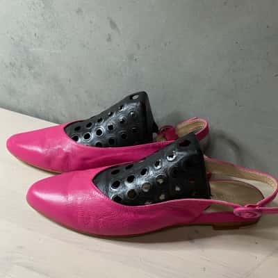 Top End Pink Leather Flats Size 39