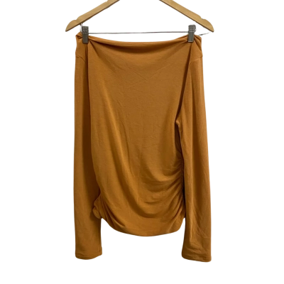 Sheike Womens  Size 12 Ruched Off The Shoulder Long Sleeve Top 