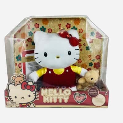 Hello Kitty Crystal Edition Classic Plush with Teddy (30cm)