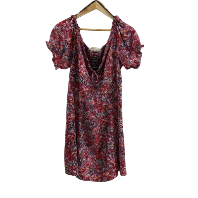 City Chic Womens  Size S Dress Holiday Ditsy 