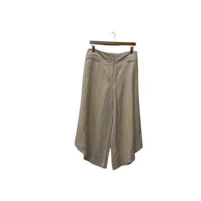 Veronica Maine Womens  Size 12 Flared Pants Cream 