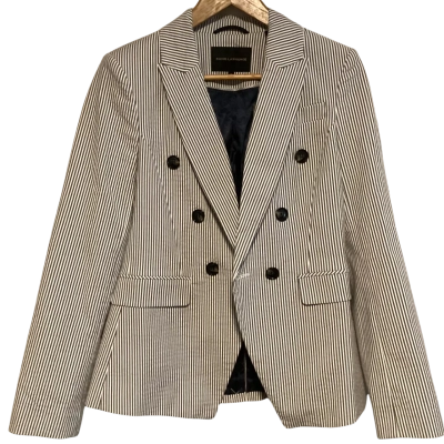 David Lawrence blazer BNWT  Blue / Striped / White 