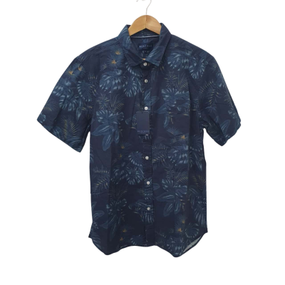 Reserve Mens  Size L Short Sleeve Shirt Navy