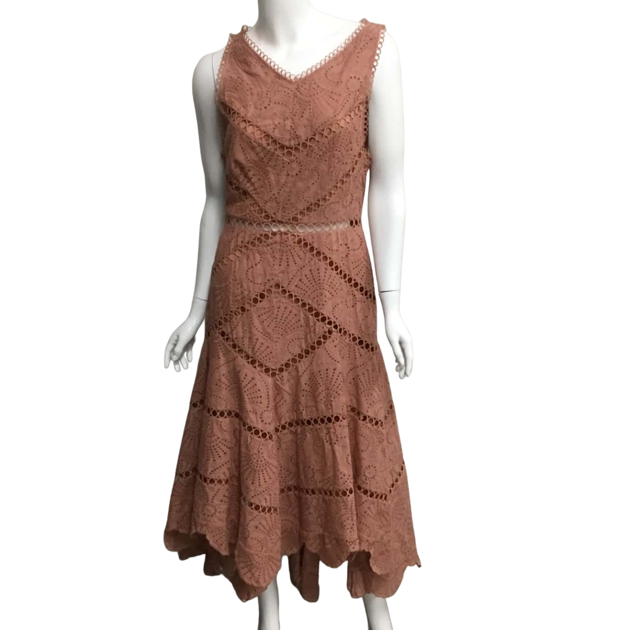 Zimmermann Womens Size 3 Rust Brown Sleeveless Dress (s)
