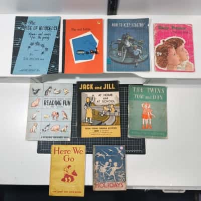 9x Vintage Australian Primary School Children's Books 