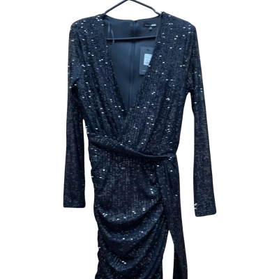 FashionNova Womens  Size M Long Sleeve Dress / Mini Dress Black  