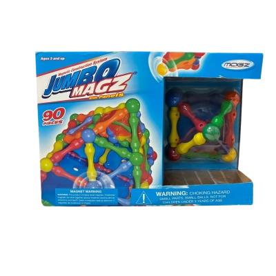  Jumbo Magz Magnetic toy 90 pieces Multicoloured 