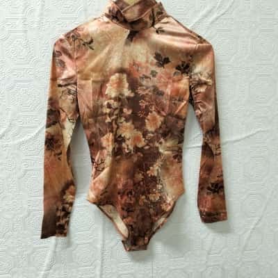 Emanuel Ungaro Paris Bodysuit Silk Womens  Size 6 VGUC
