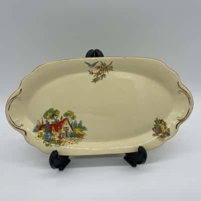 Vintage Sunshine 'J&G Meakin' Oval Plate [B#15]