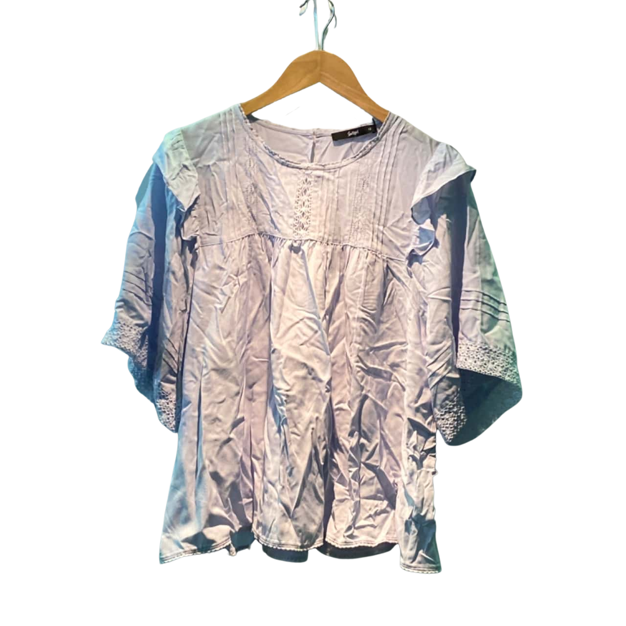 Sportsgirl Womens Size 12 Short Sleeve Blue