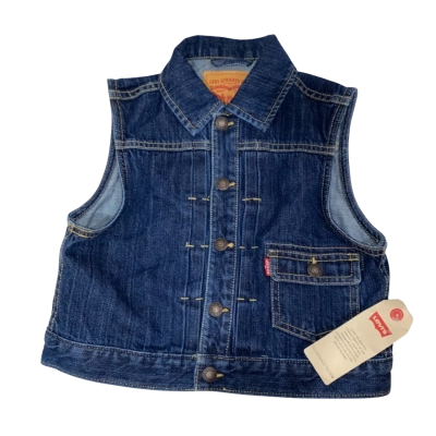 Kids Levi's Blue Denim Vest Top Size 4