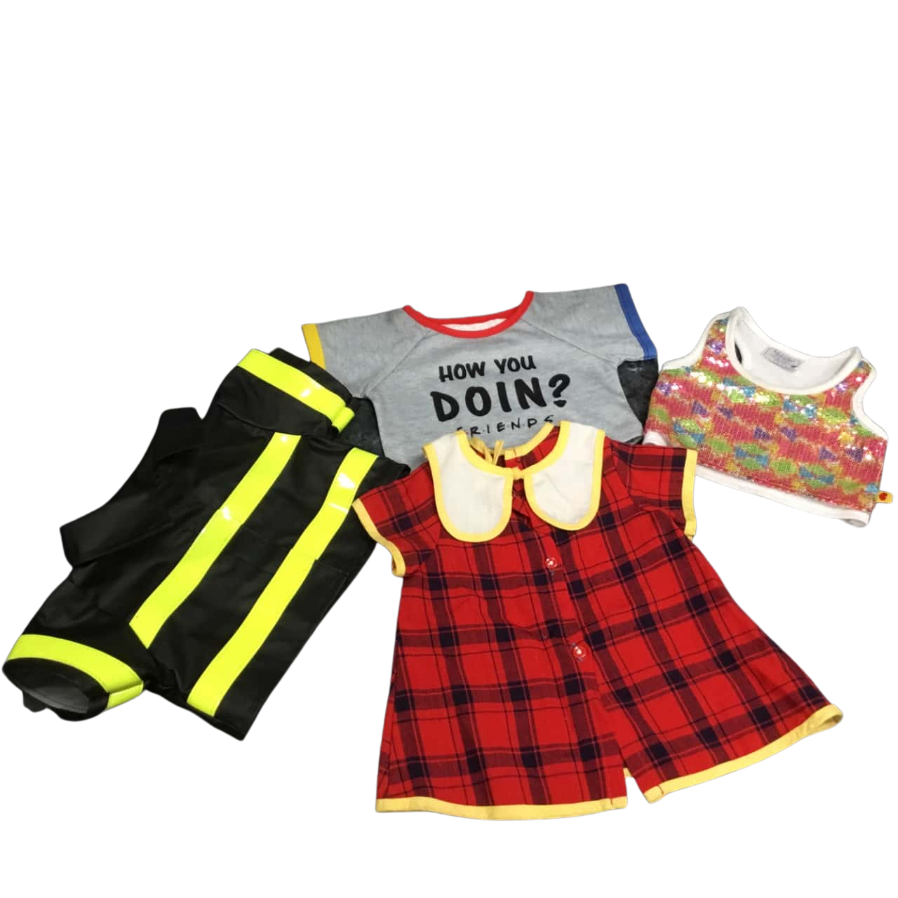 Build A Bear Clothes x 4 As Pictured
