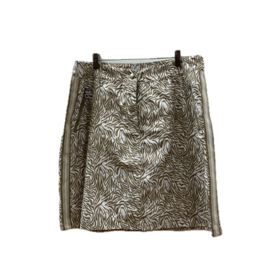 Daily Sports Womens Skirt Size 12 / 42 Animal print / Beige / White 